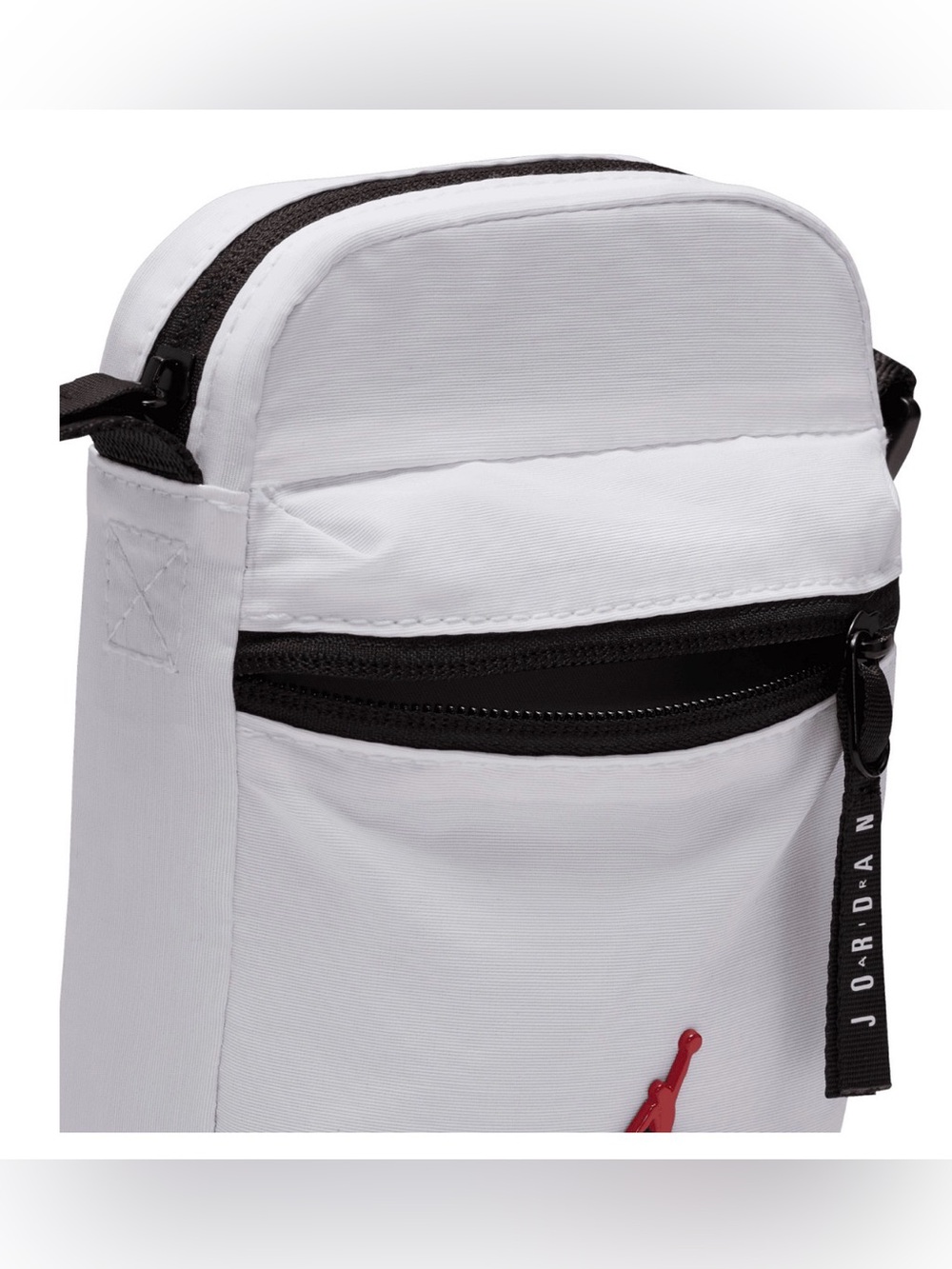 Jordan Men’s White Mini Crossbody Bag with Red Jumpman - Picture 3 of 4